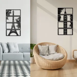 Remarkable Landmark Building Silhouette Art Wall Frame