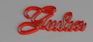 Cookie cutter for Name Giulia v2