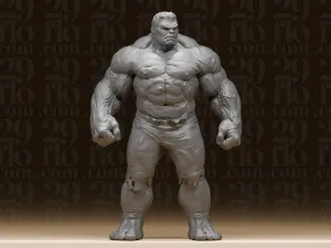 #129 Incredible Hulk Massive Muscular Superhero Statue