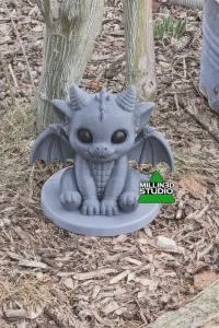 Cute Chibi Baby Gargoyle Lawn Art Statue