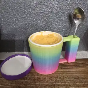 Ice cream holder V2.2 larger spoon holder