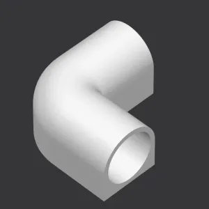 20 mm PVC 90° Corner Connector