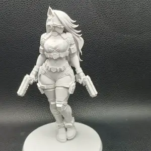Sexy Neon City Huntress – Cyberpunk Assassin Hero