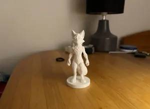 Furry Wolf Character – Stylized Figurine