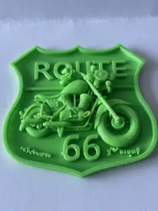 Motorcycle themed emblem