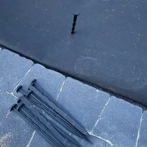 Ground spike for landscape fabric / peg / pin
