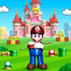 Iconic Super Mario Multicolor 3D Figure