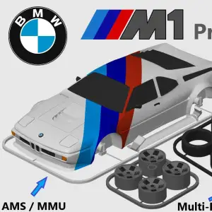 BMW M1 Procar Kit Card (1:24 scale)
