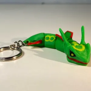 Mini Flexi Rayquaza Keychain