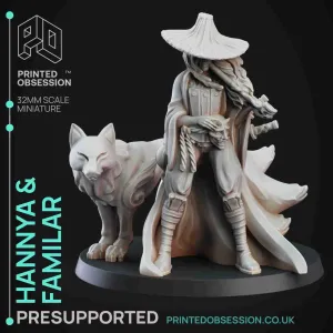 Hannya & Familiar - Lesser Demon - PRESUPPORTED - 32mm Scale