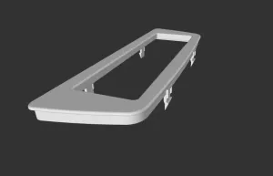 1-DIN frame for Peugeot 107, Toyota Aygo or Citroën C1