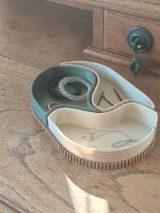 Modular Ribbed Yin-Yang Vanity Tray / Jewelry Organizer