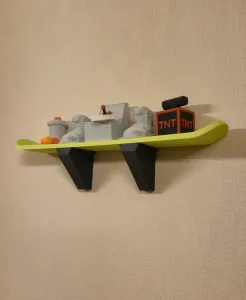 Snowboard Wall Shelf – Modular 3D Printed Wall Storage
