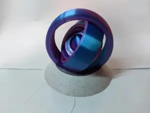 Rotating Rings Toy Stand