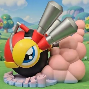 Wheelie action figure. Compatible with Nendoroid Kirby