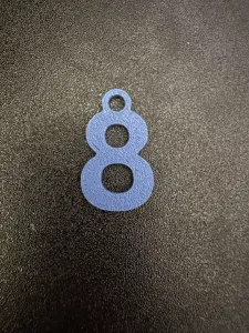 Number Keychain 8
