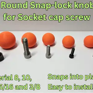 ROUND SNAP LOCK KNOBS - IMPERIAL SOCKET CAP SCREW