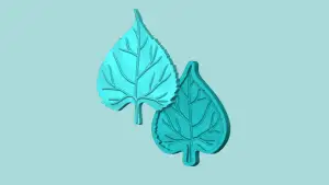 Sunflower Leaf 03 - Silicone Mold Maker - Template