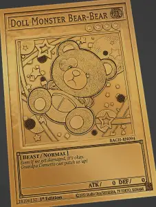 doll monster bear-bear - yugioh