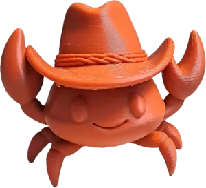Crab with hat