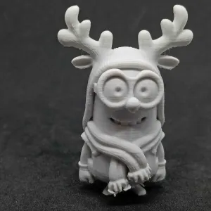 Minion Santa Reindeer Winter Christmas Figurine