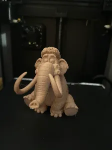 Cute mammoth Pen or paint brush holder