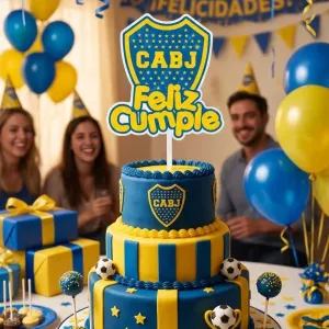 Topping para Tortas - Boca Juniors