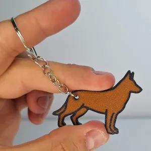 German Shepherd dog keychain