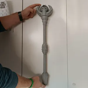 Cyberpunk Energy Scepter – Modular Sci-Fi Prop