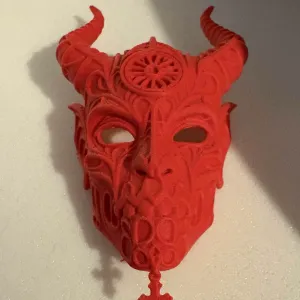 Fallen gothic mask