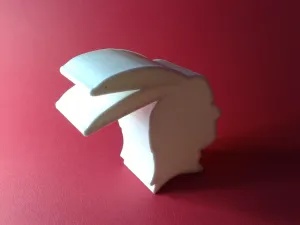 Native American profile silhouette, nestable box (v1)