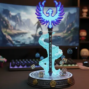 The Archmage's Scepter: 8-Bit Phoenix Awakening