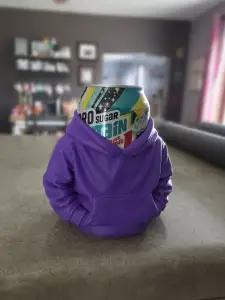 Hoodie can coozie with vacuum break