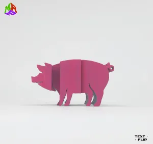 Text Flip - Pig