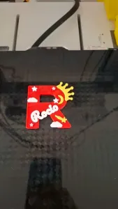 Letra decorada rocio
