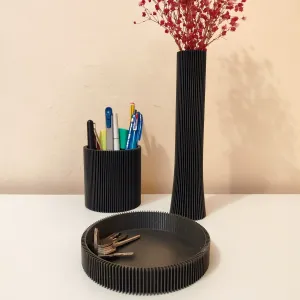 Desk Set: Pen holder, vase and bowl