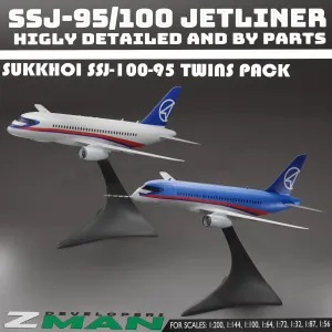 Sukkhoi Superjet 100-95 (8 in 1) v1 twins pack