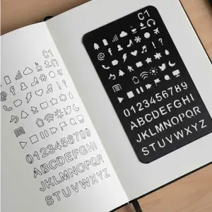 Geometric Template Ruler – Professional Marking Stencil