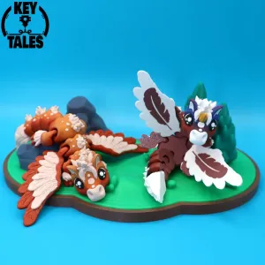 The Dragon Elios and the Forest Diorama articulated