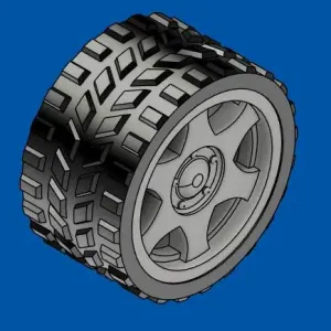 Rueda 4cm para eje D
