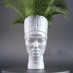 EGYPTIAN FLOWER POT,VASE-NO SUPPORTS-NO RAFTS
