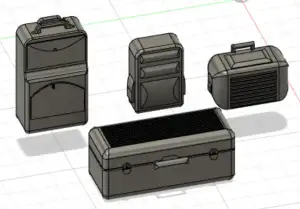 1/18 VALISE DIVERS DE TRANSPORT / VARIOUS TRANSPORT SUITCASE