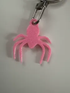 Minimal Small Spider Keychain