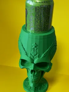 Alien skull beverage holder
