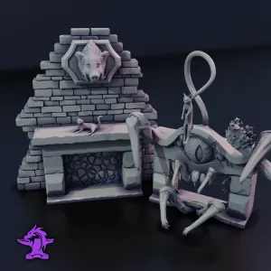 Mimic Fireplace | RPG Monster for Tabletop Games, D&D