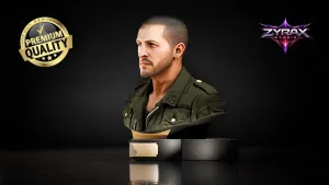 Frenchie Bust STL The Boys 3D Print Sculpture Collector Mode