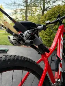 Bike Seat post Fishing Rod holder (2 Baitcasting Rods)