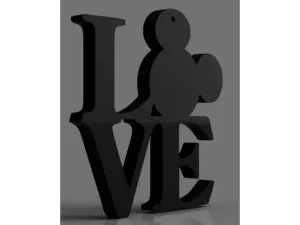 Mickey Mouse LOVE sign