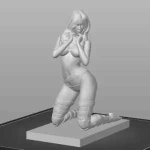 Girl phone holder