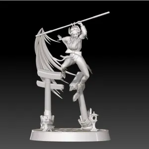 Anime Wind Warrior – Dynamic Action Diorama